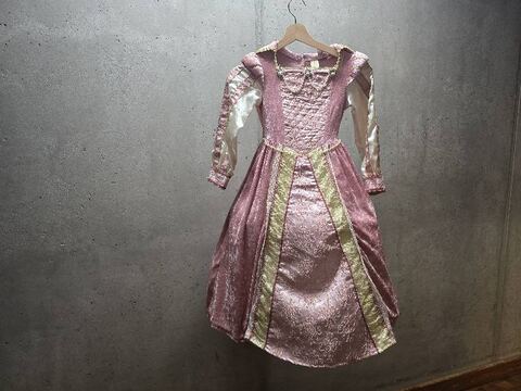 Déguisement Robe Renaissance brocard rose et or Taille 116