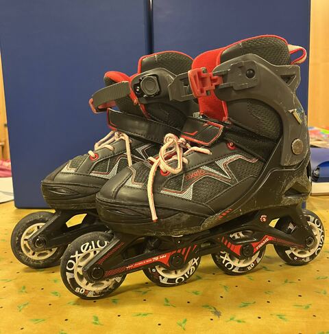 Rollers noir-rouge