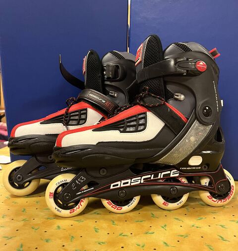 Rollers "obscure" xc500 florida, noir et rouge