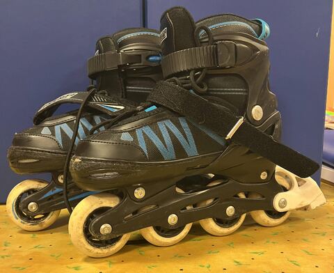 Rollers noir bleu