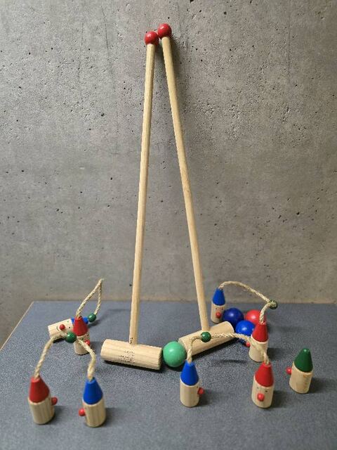 Jeu de croquet de jardin