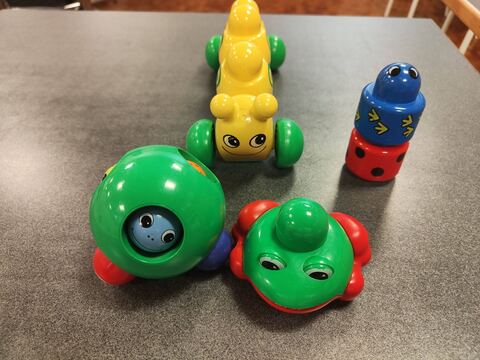 Chenille, Boule, Grenouille