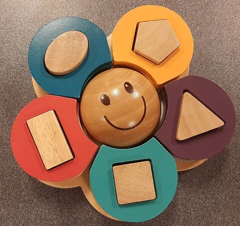 Puzzle janod fleur des formes