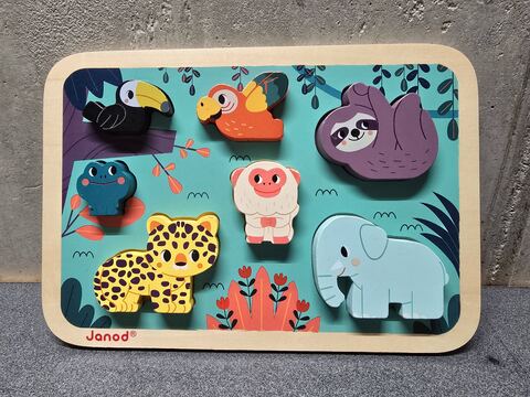 Puzzle en bois jungle Janod