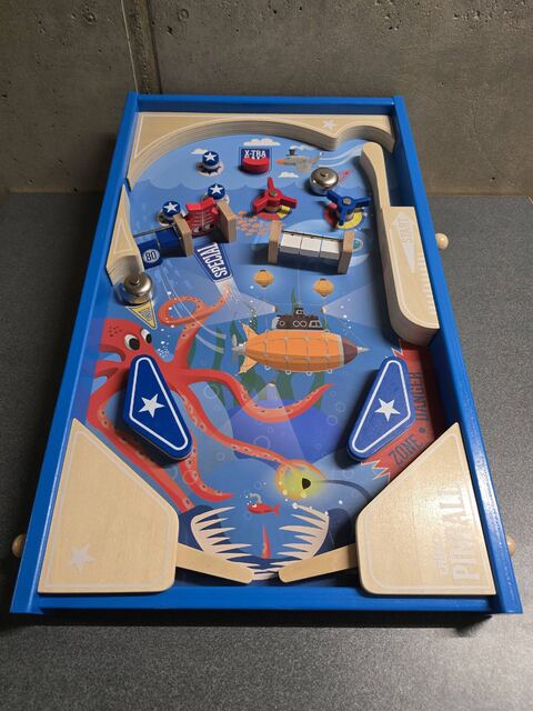 Flipper en bois (jeu géant)