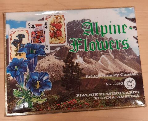 Jeu de cartes Fleurs alpines