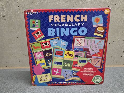 French vocabulary bingo