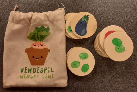 Vendespil memory game